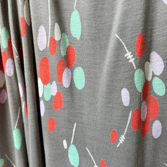 Boden Dress Womens Size 6R Gray Geometric Twist Knot Waist Detail Lined - Picture 5 of 16